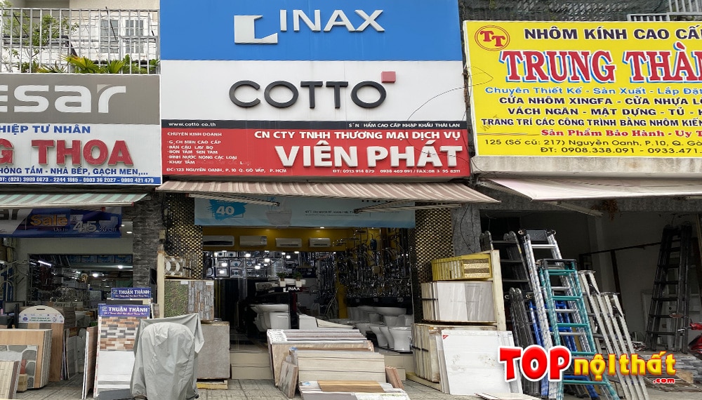 Cửa hàng gạch ốp lát Viên Phát tại 123 Nguyễn Oanh, Tp.HCM