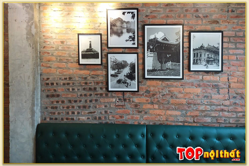 Bộ tranh Hà Nội chùa một cột treo quán cafe TraTop-HN117