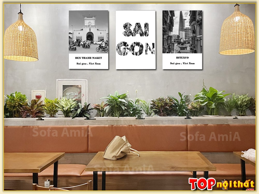 Hình ảnh Tranh đen trắng Sài Gòn treo tường đẹp TraTop-3048